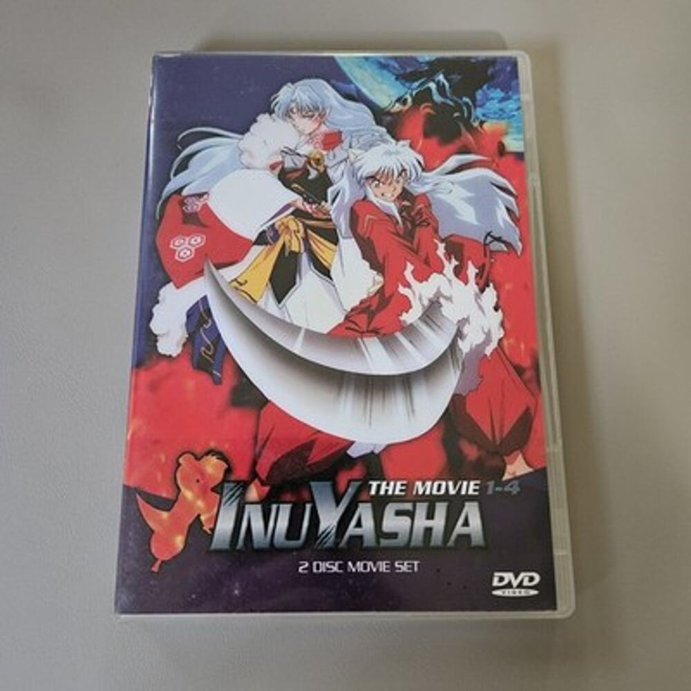 InuYasha - The Movie 1-4 Set (DVD, 2007, 2-Disc Set) Anime